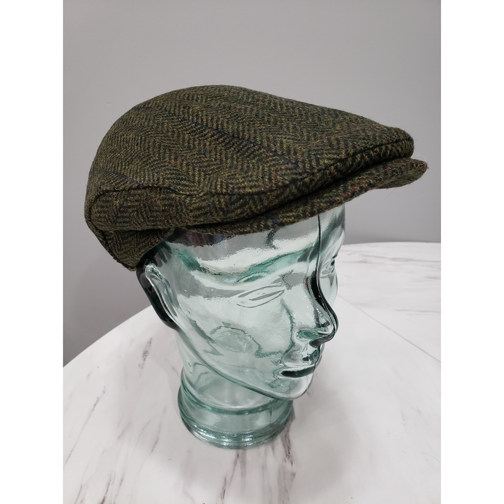 NEW LARGE Irish Wool Trinity Cap hat‎ Men Green MUCROS WEAVERS newsboy prep golf